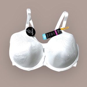 NWT Bali Cool Comfort Seamless Full Coverage Bra White Women’s 38DD